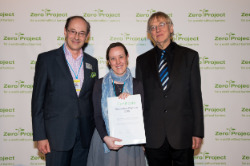 Next steps project being presented award