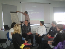 Picture of a presenter at the IRN workshop in Dublin IRN Workshop I Dublin September 2008 025