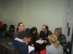 A photo of IRN members in discussion IRN workshop 3 Dublin 002 75