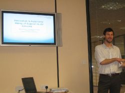 Dr. Andrew Power presents to the Research Sub Committee Meeting June 8th 2009