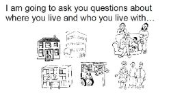 A picture of the cover page of the Where We Live survey booklet