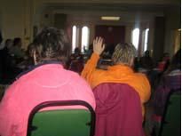 A photo of people at an IRN workshop
