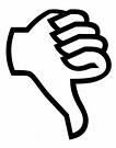 thumbs down