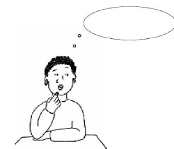 Picture of a person thinking and wondering wonder or thinking or question